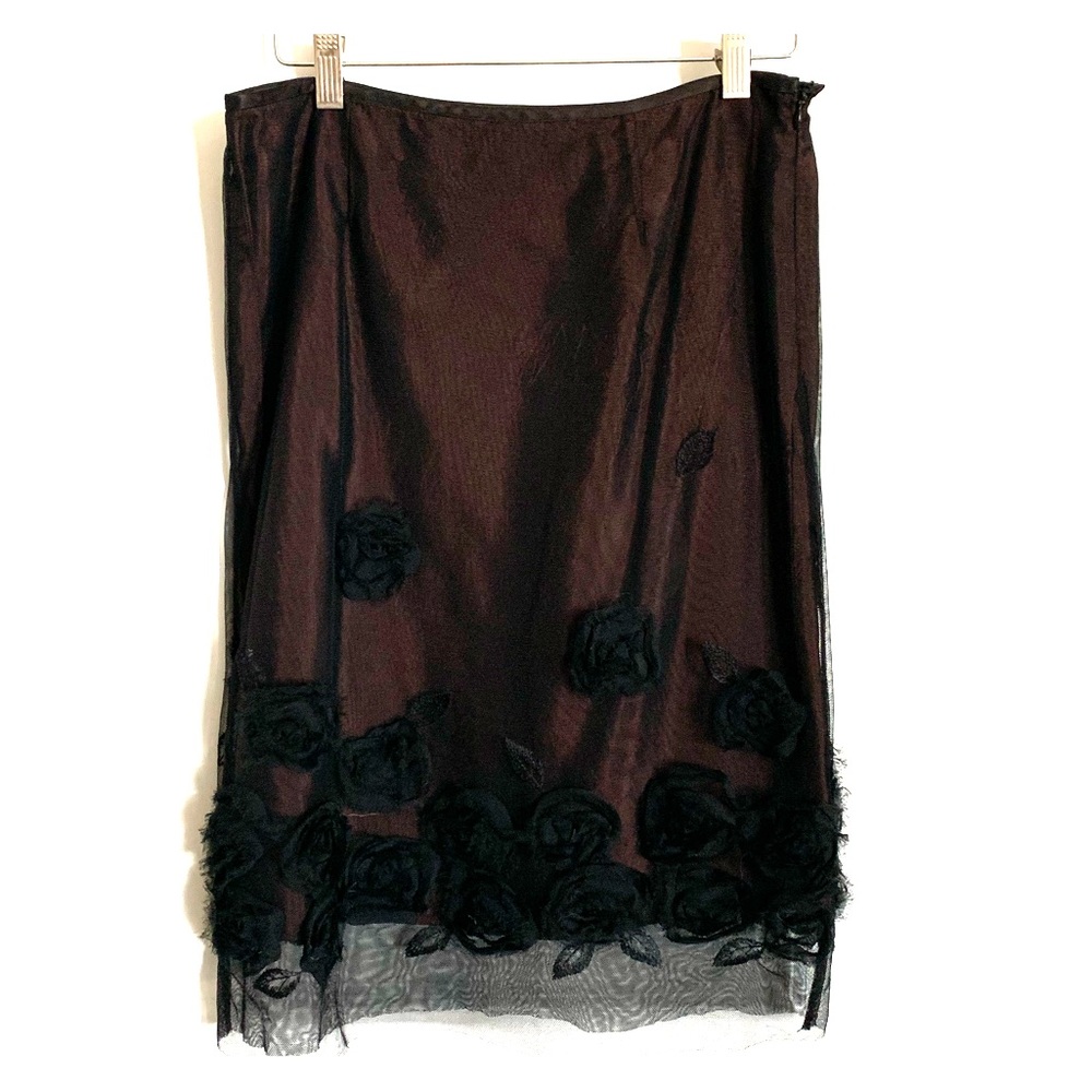 Meritage Skirt with Embroidery Roses
